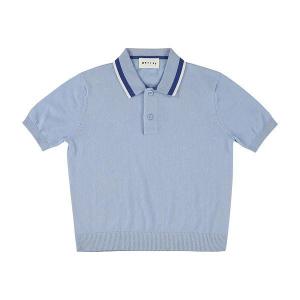 Knitted_polo_Blauw